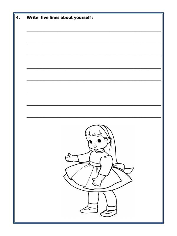 A2ZWorksheets:Science-Humans-I And My Body