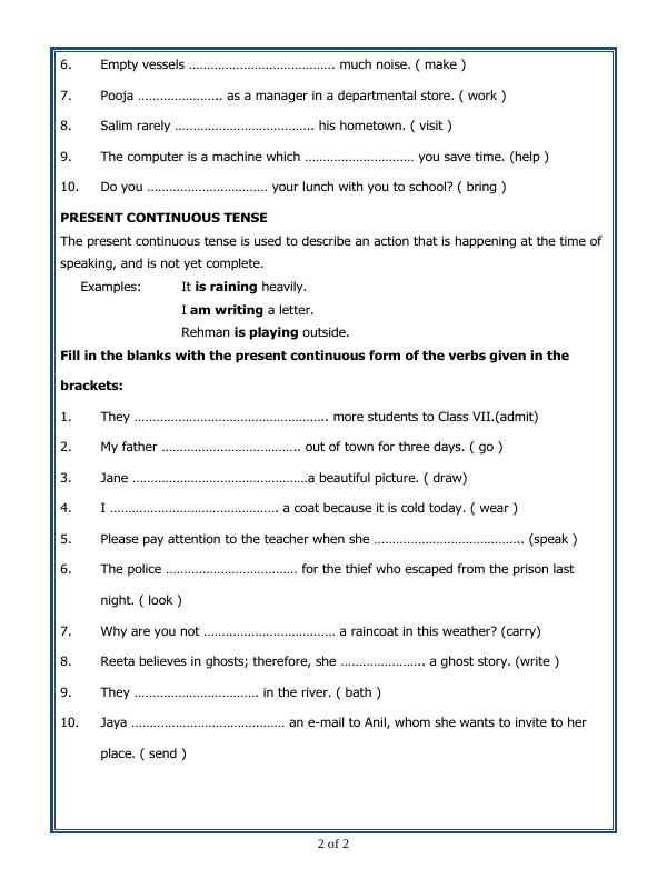 A2ZWorksheets:English-Grammar-Tenses