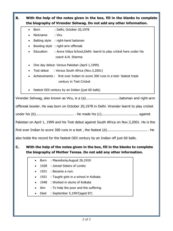 A2ZWorksheets:English-Writing-Bio-Sketch