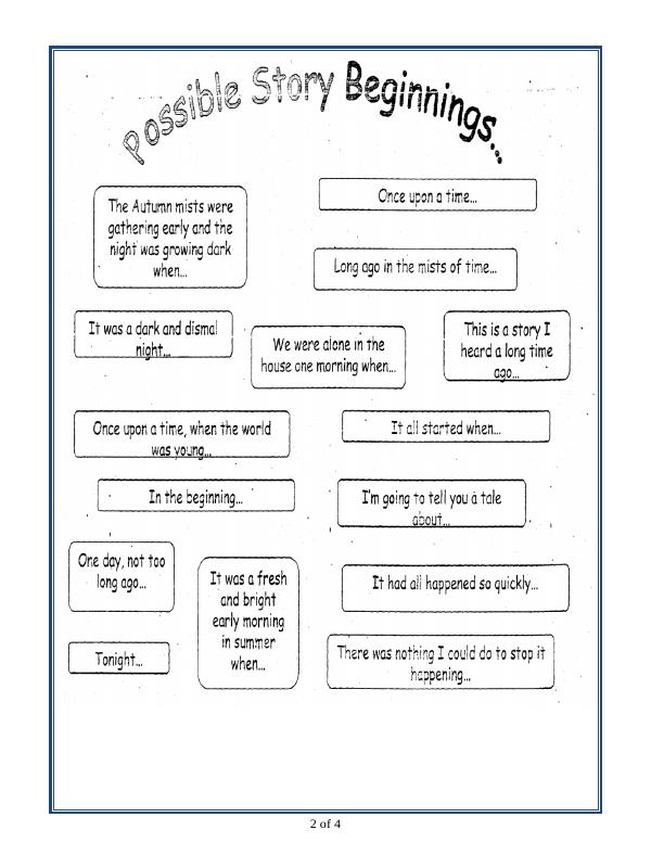 A2ZWorksheets:English-Writing-Story Writing