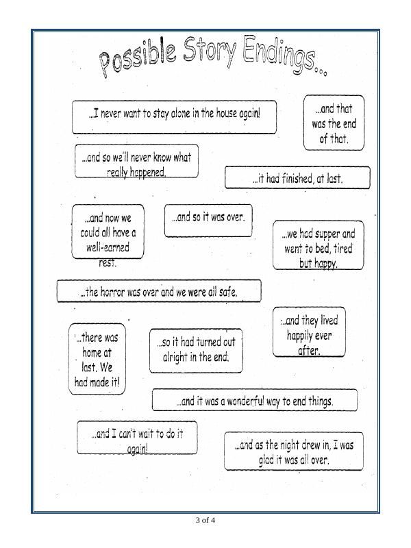 A2ZWorksheets:English-Writing-Story Writing