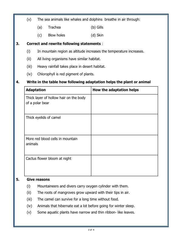 A2ZWorksheets:Science-Plants and Living Organisms-Living Organisms And Their Surrounding