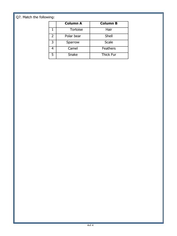 A2ZWorksheets:Science-Animals-Animal Life