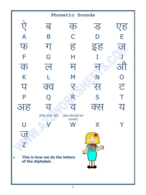 A2ZWorksheets:English-Reading-Phonic Sounds Table