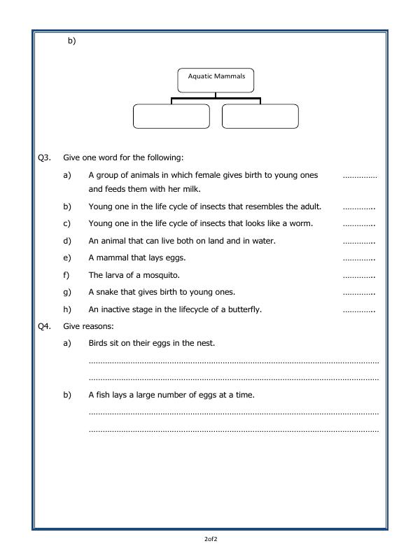 A2ZWorksheets:Science-Animals-Animals - Increasing In Numbers