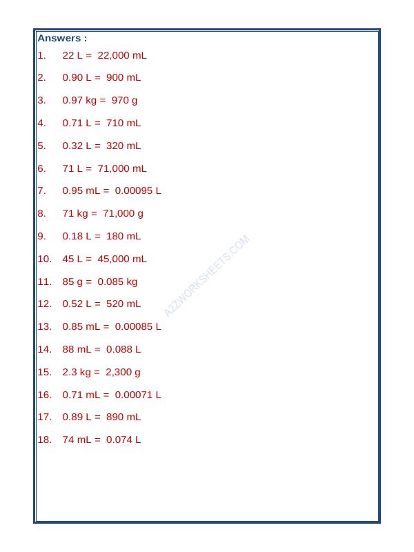 A2ZWorksheets:Maths-Measurement-Measurement (Convert Units)-04