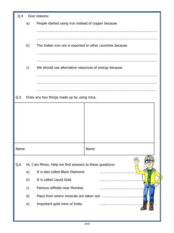 A2ZWorksheets:Science-Metals and Non-metals-Our Mineral Resources
