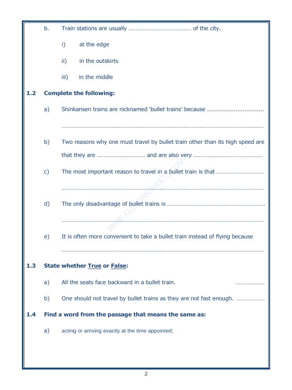 A2ZWorksheets:English-Reading-Comprehension Passage-11