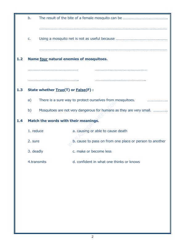 A2ZWorksheets:English-Reading-Comprehension Passage-15