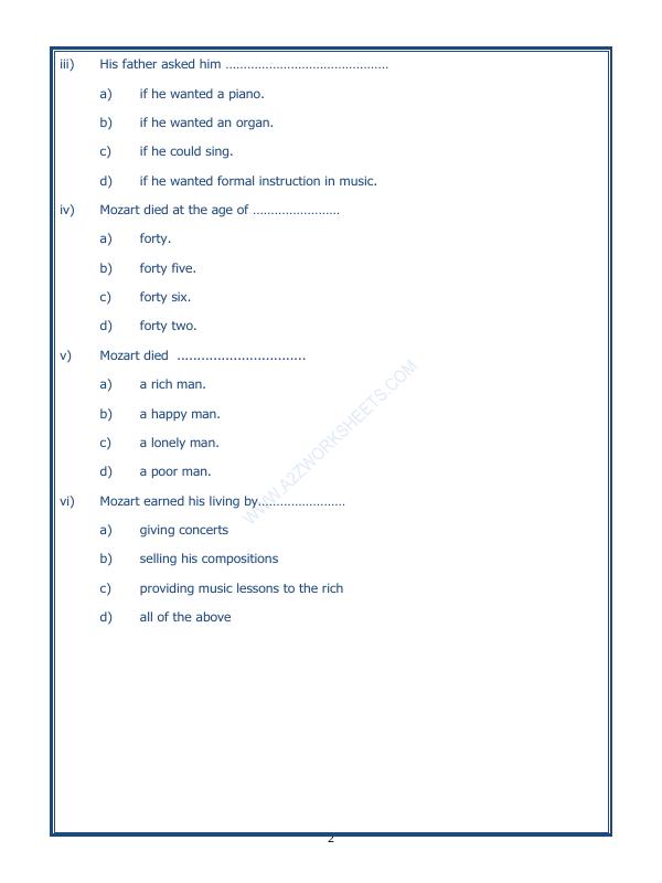 A2ZWorksheets:English-Reading-Comprehension Passage-21