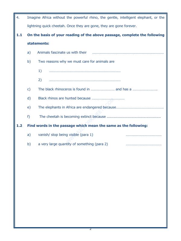 A2ZWorksheets:English-Reading-Comprehension Passage-22