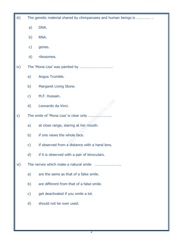 A2ZWorksheets:English-Reading-Comprehension Passage-25