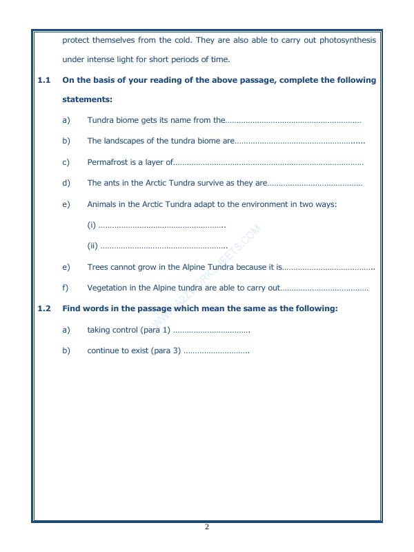 A2ZWorksheets:English-Reading-Comprehension Passage-27