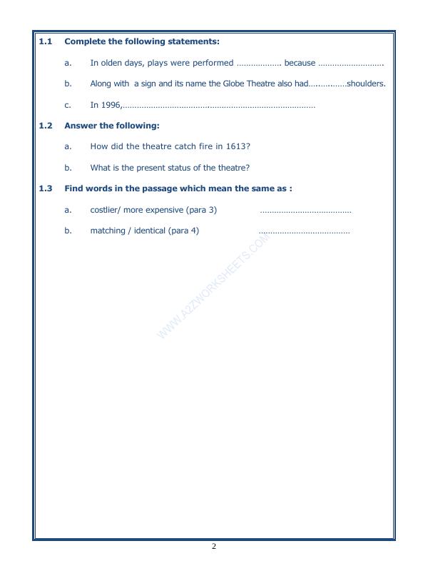 A2ZWorksheets:English-Reading-Comprehension Passage-31