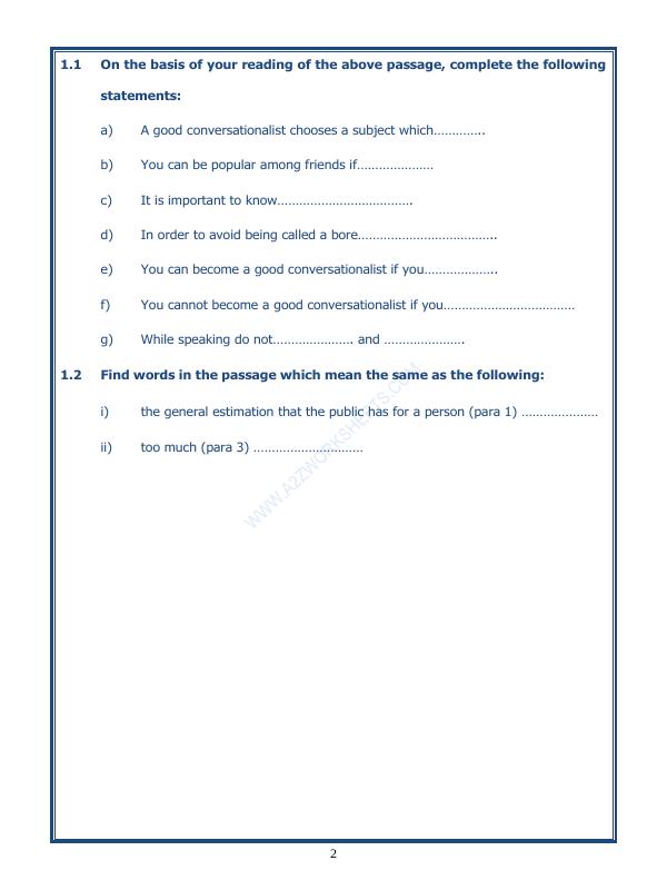 A2ZWorksheets:English-Reading-Comprehension Passage-41