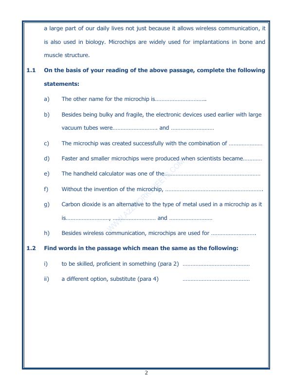 A2ZWorksheets:English-Reading-Comprehension Passage-47