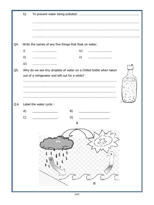 A2ZWorksheets:Science-Basic Necessities-Water