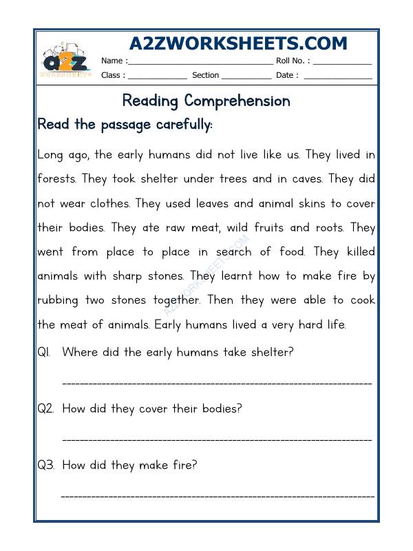 READING COMPREHENSION PASSAGE A SOMEONE ANSWER KEY visual data 7