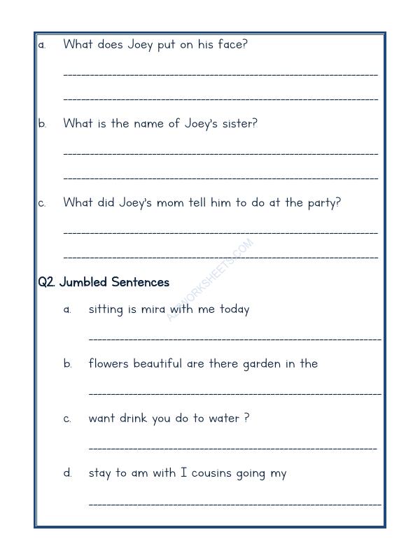 A2ZWorksheets:English-Reading-Comprehension Passage-27
