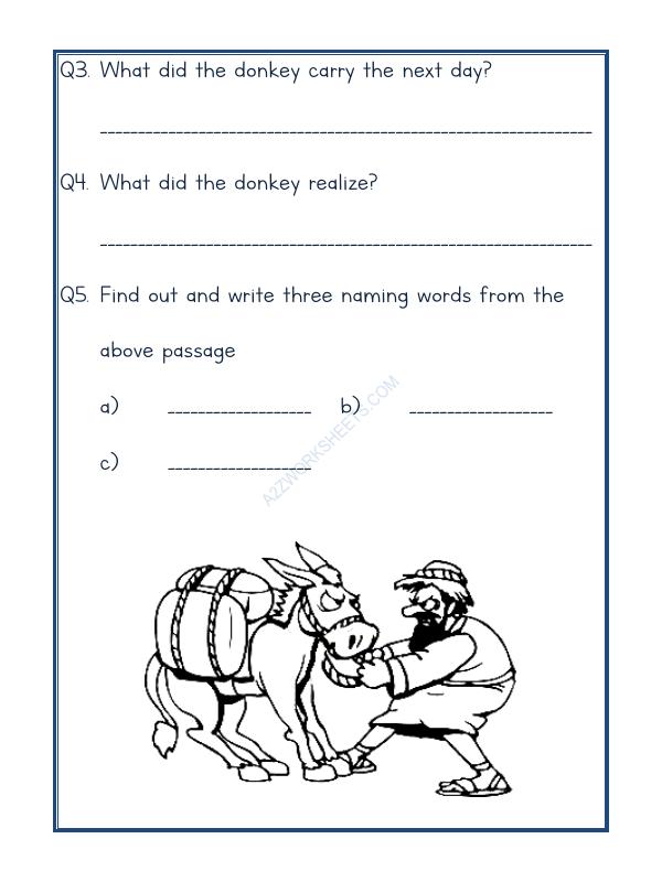 A2ZWorksheets:English-Reading-Comprehension Passage-29