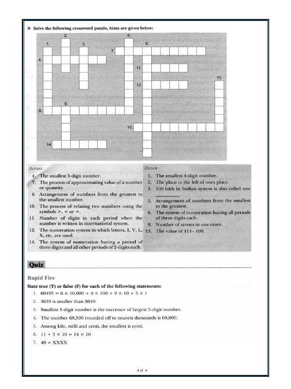 A2ZWorksheets:Maths-Numbers-Number System