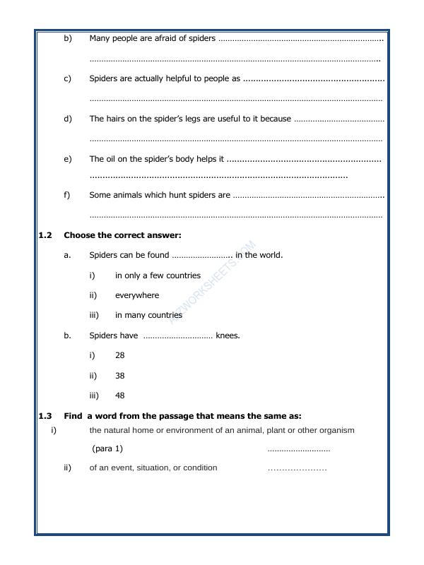 A2ZWorksheets:English-Reading-Comprehension Passage- 13