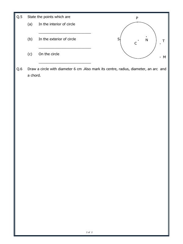 A2ZWorksheets:Maths-Geometry-Circles