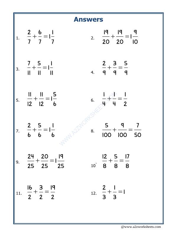 A2ZWorksheets:Maths-Fractions-Let'S Practice Fraction Addition-02