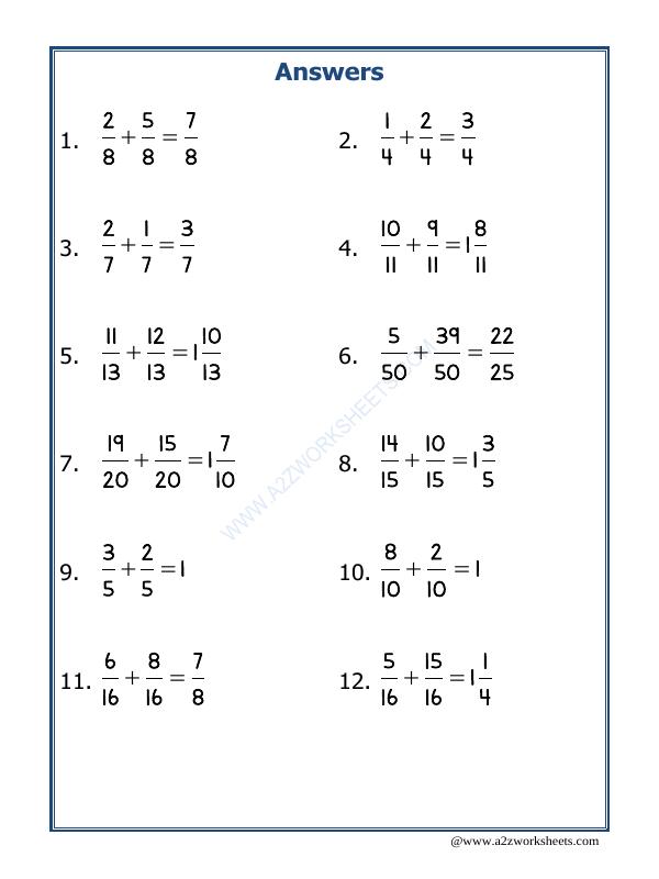 A2ZWorksheets:Maths-Fractions-Let's Practice Fraction Addition-05