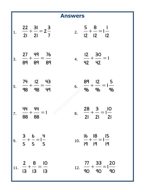 A2ZWorksheets:Maths-Fractions-Let'S Practice Fraction Addition-16