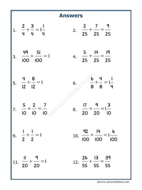 A2ZWorksheets:Maths-Fractions-Let'S Practice Fraction Addition-18