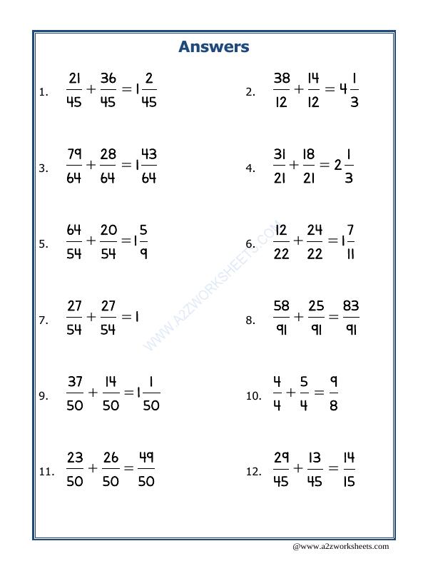 A2ZWorksheets:Maths-Fractions-Let'S Practice Fraction Addition-19