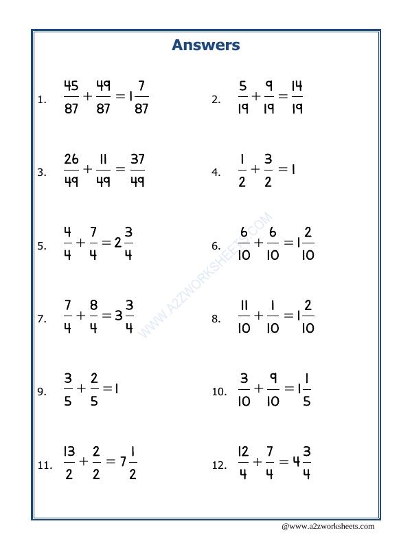 A2ZWorksheets:Maths-Fractions-Let'S Practice Fraction Addition-20