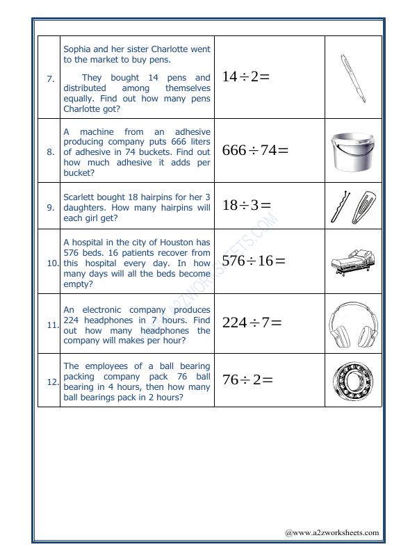 A2ZWorksheets:Maths-Division-Let's Practice Division-02
