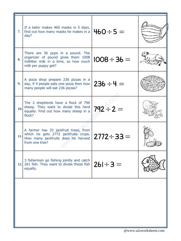 A2ZWorksheets:Maths-Division-Let's Practice Division-05