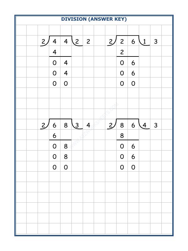 A2ZWorksheets:Maths-Division-Division By 2 - 4