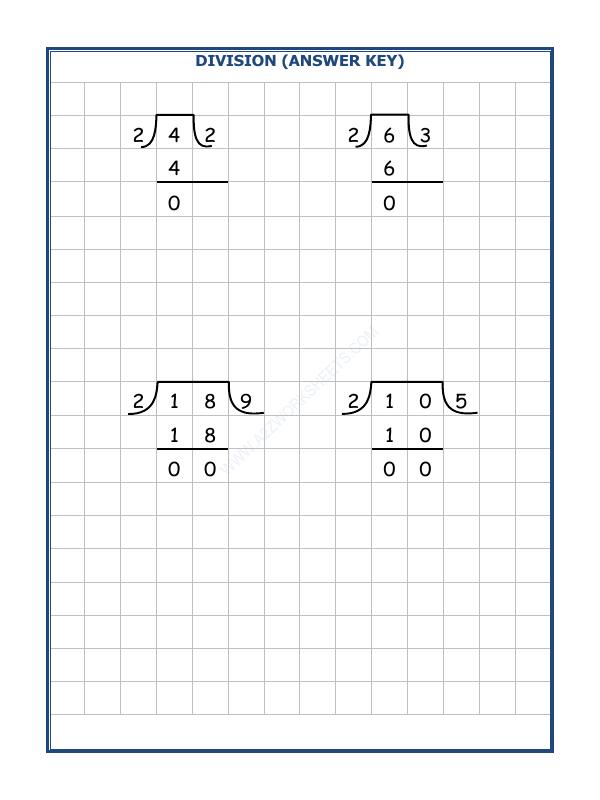 A2ZWorksheets:Maths-Division-Division By 2 - 10