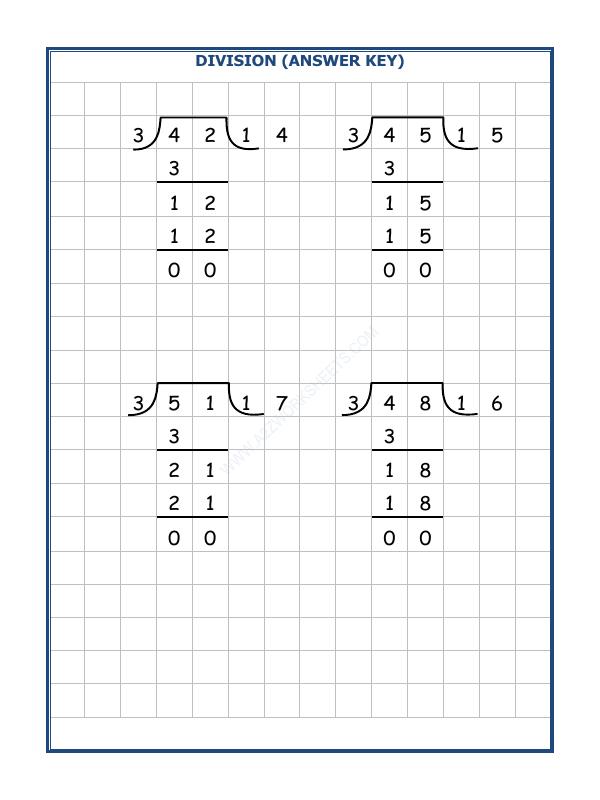 A2ZWorksheets:Maths-Division-Division By 3 - 4