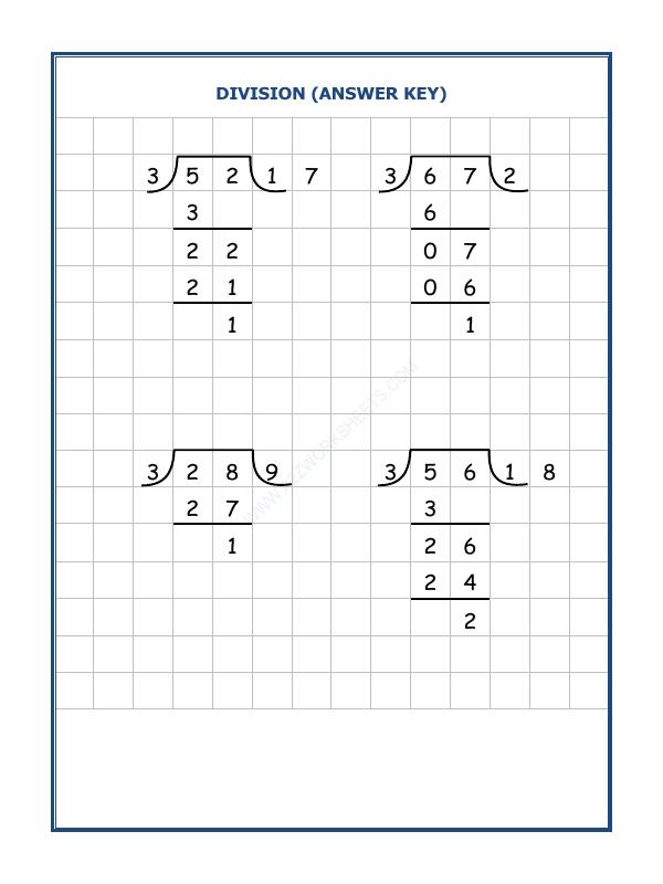 A2ZWorksheets:Maths-Division-Division By 3 - 6