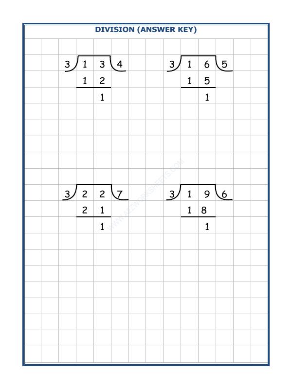 A2ZWorksheets:Maths-Division-Division By 3 - 7