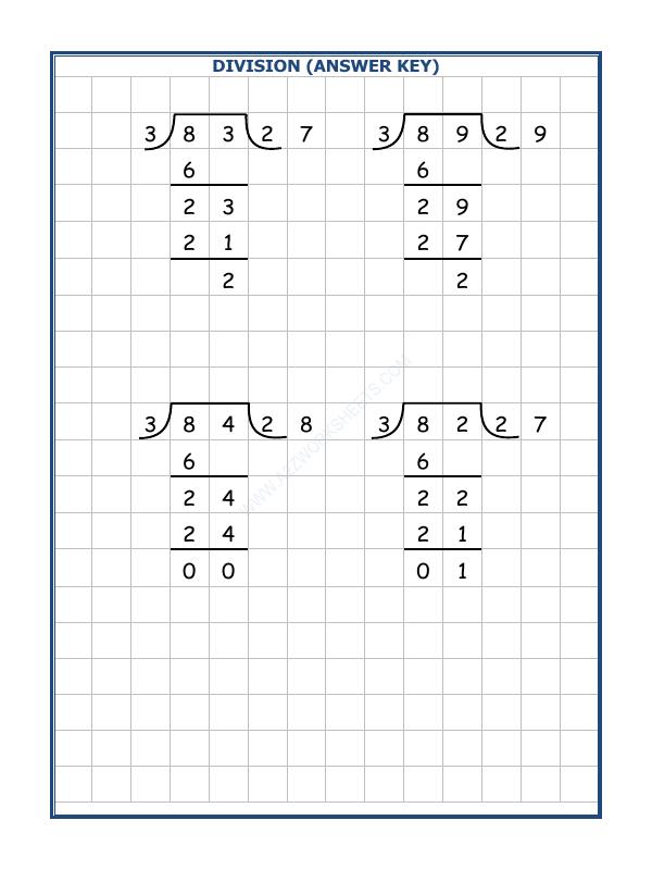 A2ZWorksheets:Maths-Division-Division By 3 - 9