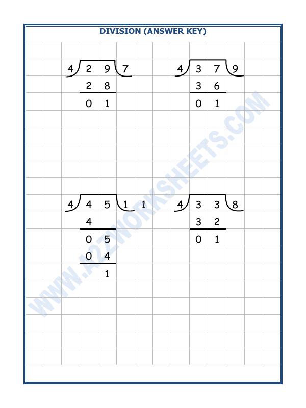 A2ZWorksheets:Maths-Division-Division By 4 - 7