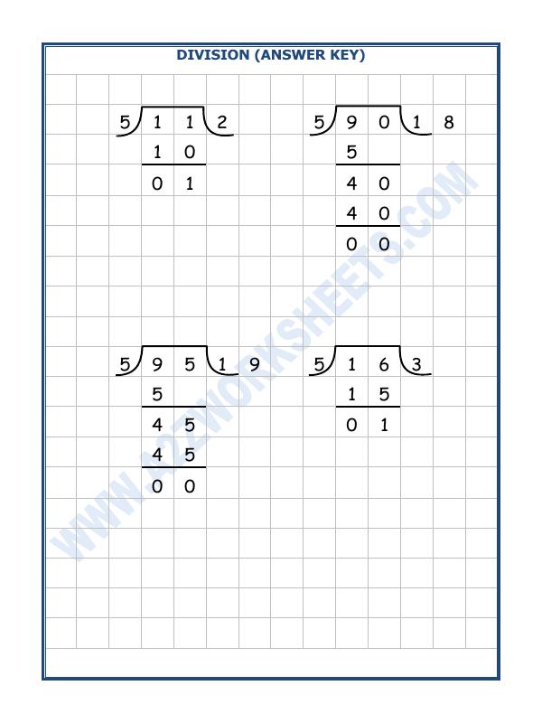 A2ZWorksheets:Maths-Division-Division By 5 - 4