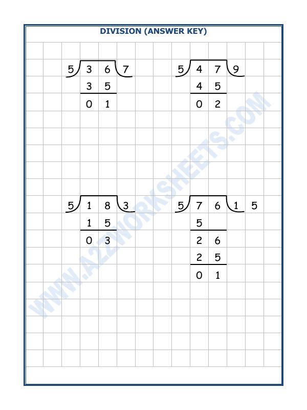 A2ZWorksheets:Maths-Division-Division By 5 - 7