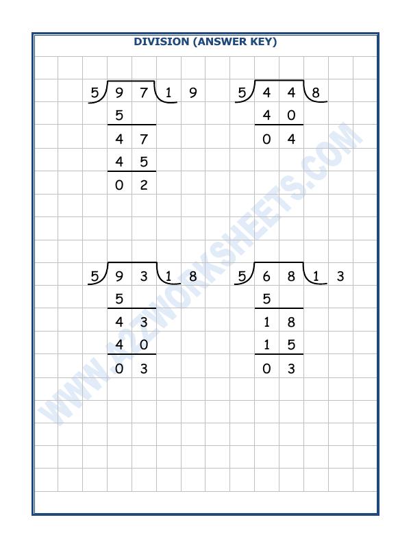 A2ZWorksheets:Maths-Division-Division By 5 - 13