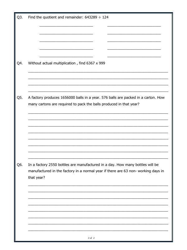 A2ZWorksheets:Maths-Multiplication-Multiplication And Division