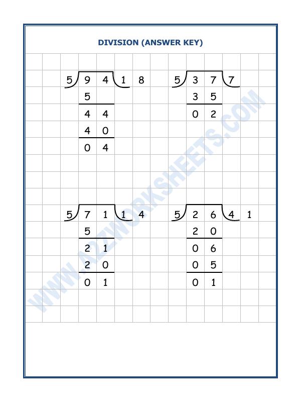A2ZWorksheets:Maths-Division-Division By 5 - 16