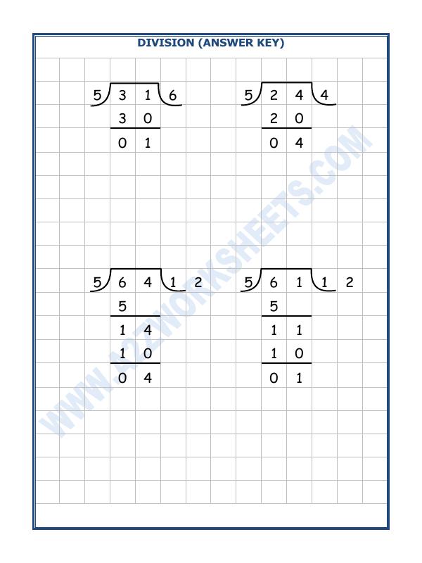A2ZWorksheets:Maths-Division-Division By 5 - 19
