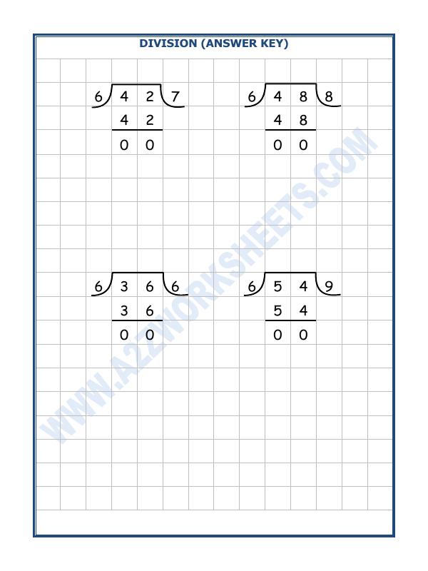 A2ZWorksheets:Maths-Division-Division By 6 - 1