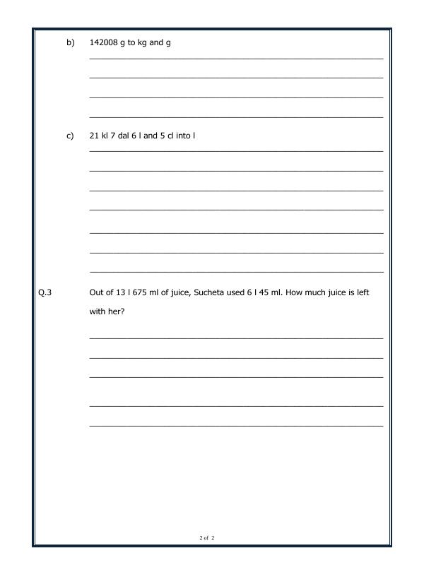 A2ZWorksheets:Maths-Measurement-Measurement